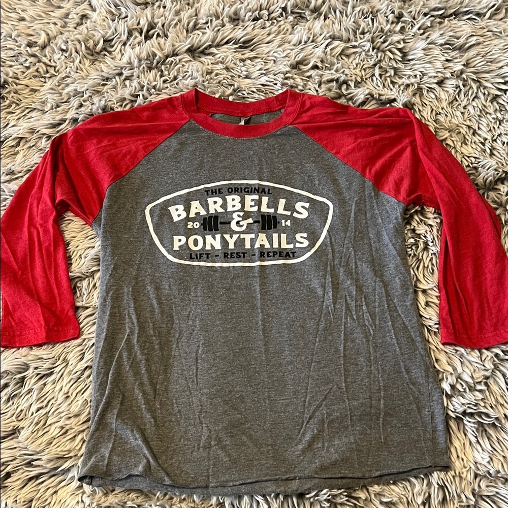 Barbells & Ponytails Raglan T